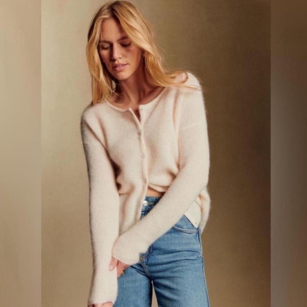 SOLD Sezane Gaspard Cardigan in Ecru